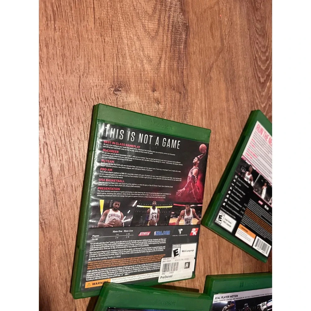 Microsoft Xbox One Sports Game Bundle NBA 2K17 2K18 FIFA 19 Madden 19 Excellent
